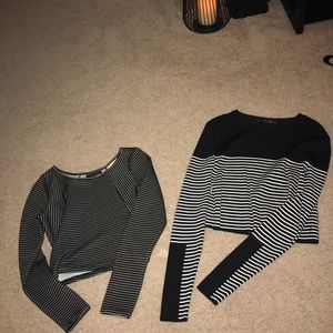 Stripe crop bundle size S